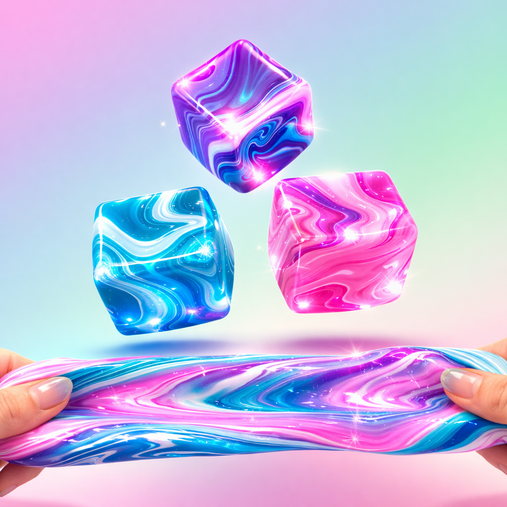 3 Classic Fidget Sqwishy Cubes